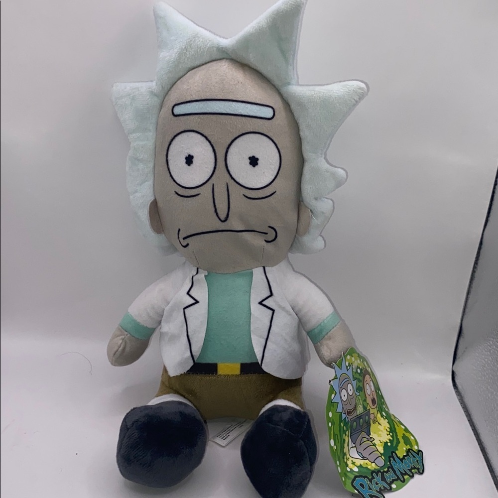 Rick And Morty RICK SANCHEZ Scientist Stuffed Plush Adult Swim 10” Toy Factory